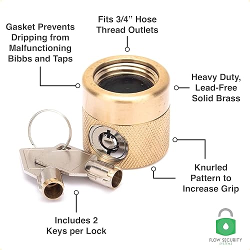The FaucetLock - Heavy Duty Brass Construction