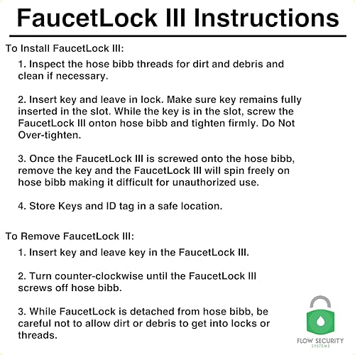Faucet Lock III - New Improved Design