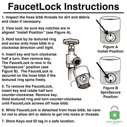 The FaucetLock - Heavy Duty Brass Construction